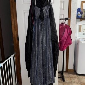 Lush Shimmering Black Fabric